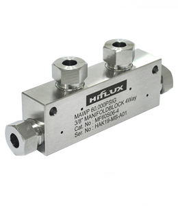 매니폴드 블록(Manifold block) 4way